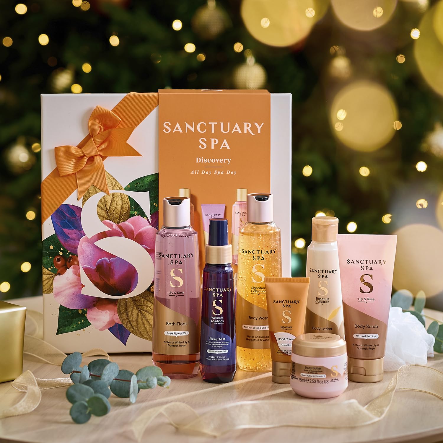 Sanctuary Spa All Day Spa Day Gift Set, Pampering Bath & Body Collection with Body Wash, Scrub, Lotion & More, Mother's Day - Image 3