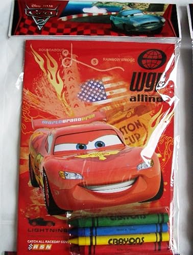 Miniatura 4 de Coloring Book Juego de 12 juegos de autos y crayones de Disney Pixar para niños, bolsas de relleno