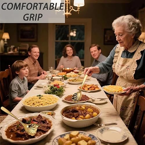 Miniatura 7 de Mafier Cuchara grande para servir, de acero inoxidable, utensilios de servir para fiestas, bufé, cena, banquete, cocina, básicos, aptos para