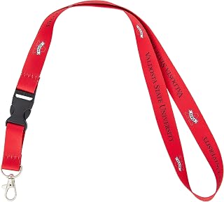 Valdosta State University Lanyard VSU Blazers Car Keys ID Badge Holder Keychain Detachable Breakaway Snap Buckle (Red)