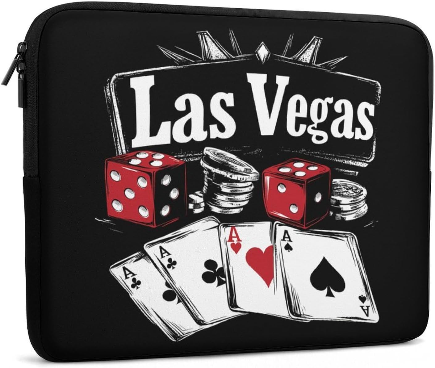 Las Vegas Nevada Dices Cards Laptop Case Sleeve Computer Tablet Bag image 3