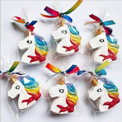 Miniatura 5 de Fewo 2 moldes de unicornio para cupcakes, 6 cavidades de cabeza de unicornio de silicona, molde para hornear pasteles de baño, bomba de jabón, molde