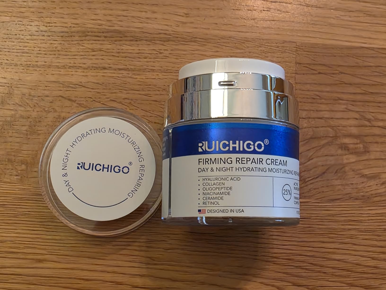 CHAOGOHUI Face & Neck Firming Cream for Tightening and Lifting Wrinkles & Crepey Skin,Day & Night Cream with Peptides,Retinol,Ceramide & Niacinamide,1.7 OZ