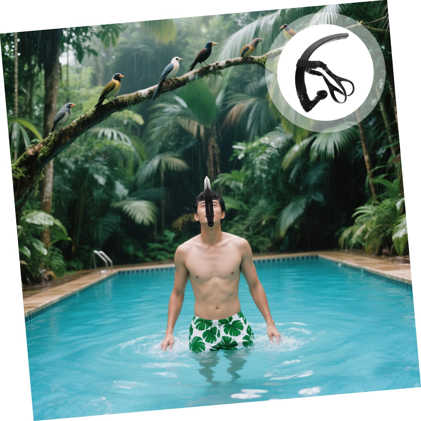 POPETPOP Snorkel para Nadar De Entrenamiento Válvula De Purga Unidireccional Snorkel para Piscina y Aguas Abiertas Herramienta De Entrenamiento De Natación