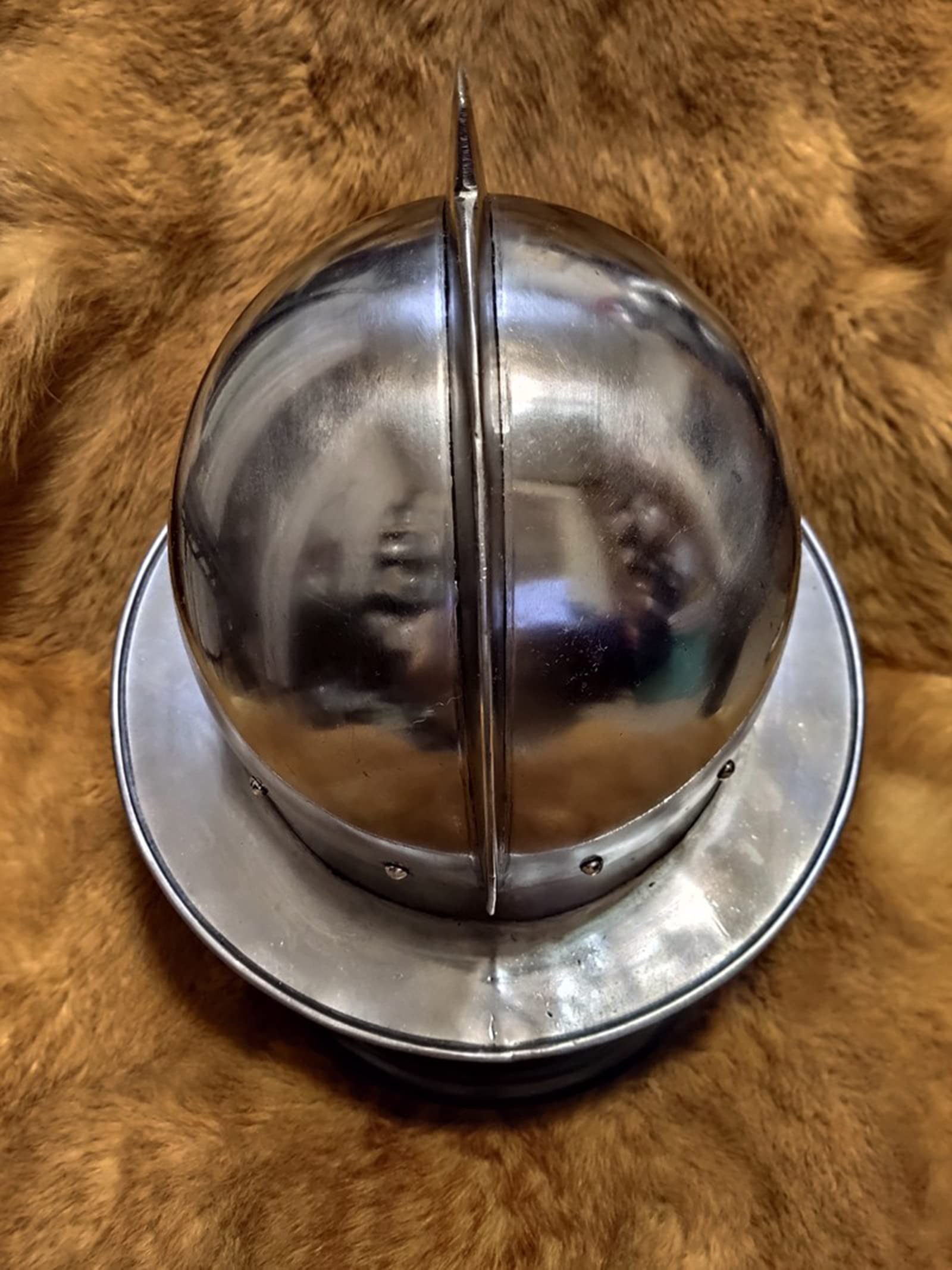 Amazon.co.jp: 17世紀の槍兵の頬ガードポットヘルメット、中世の