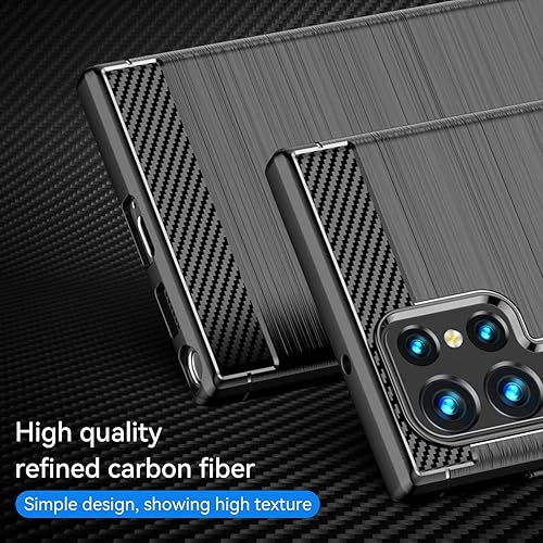 Miniatura 3 de Funda para teléfono Samsung Galaxy S22 Ultra, funda Samsung S22 Ultra, absorción de impactos, flexible, TPU de goma, adecuada para Samsung Galaxy