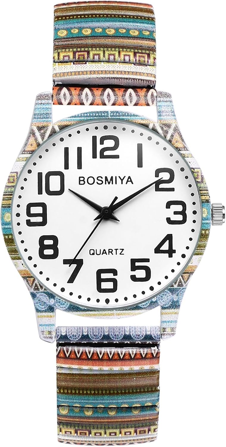 OIDEA Stretch Band Watches for Women: Bohemia Flower...