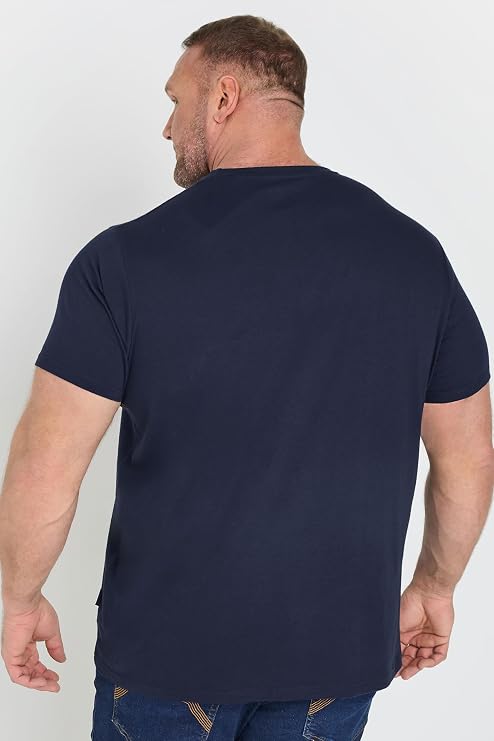 BadRhino Big & Tall Mens Graphic T-Shirt Navy