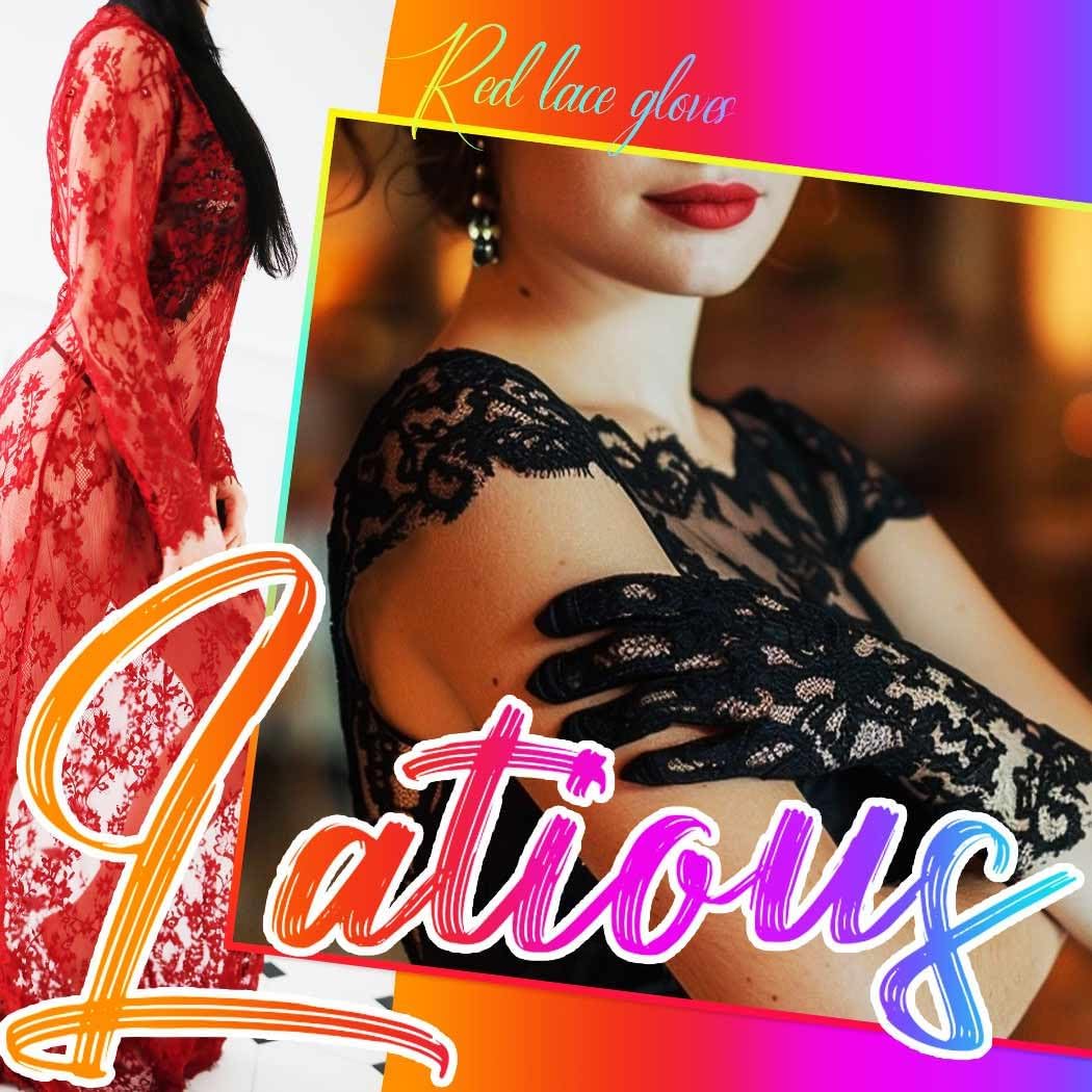 Latious Lace Fingerless White Short Bride Wedding Gloves - Floral Bridal for Women - Image 7