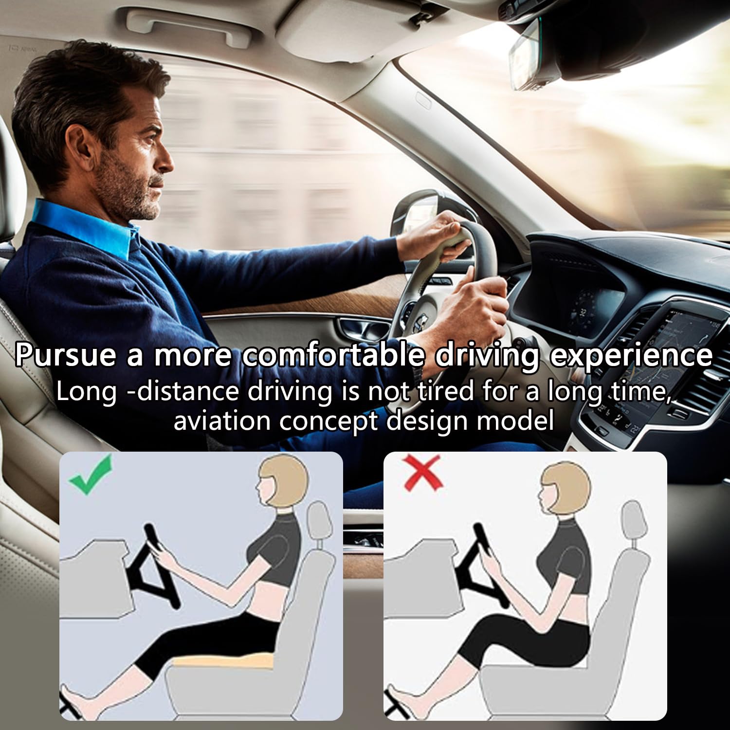 Premium Nappa Leder Rear Sitzkissen Autositzschoner Atmungsaktiv, Anti Rutsch Auto Rear Sitzauflage Sitzkissen Sitzbezüge Universal für Auto, Bürostuhl (Weiß, 2 Stück)