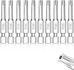 30 Piece Hex Head Allen Wrench Drill Bit Set, 1/4 Inch Shank Metric and SAE S2 Steel Hex Bit Set, Magnetic Tips 50mm Long (SAE+METRIC BITS)