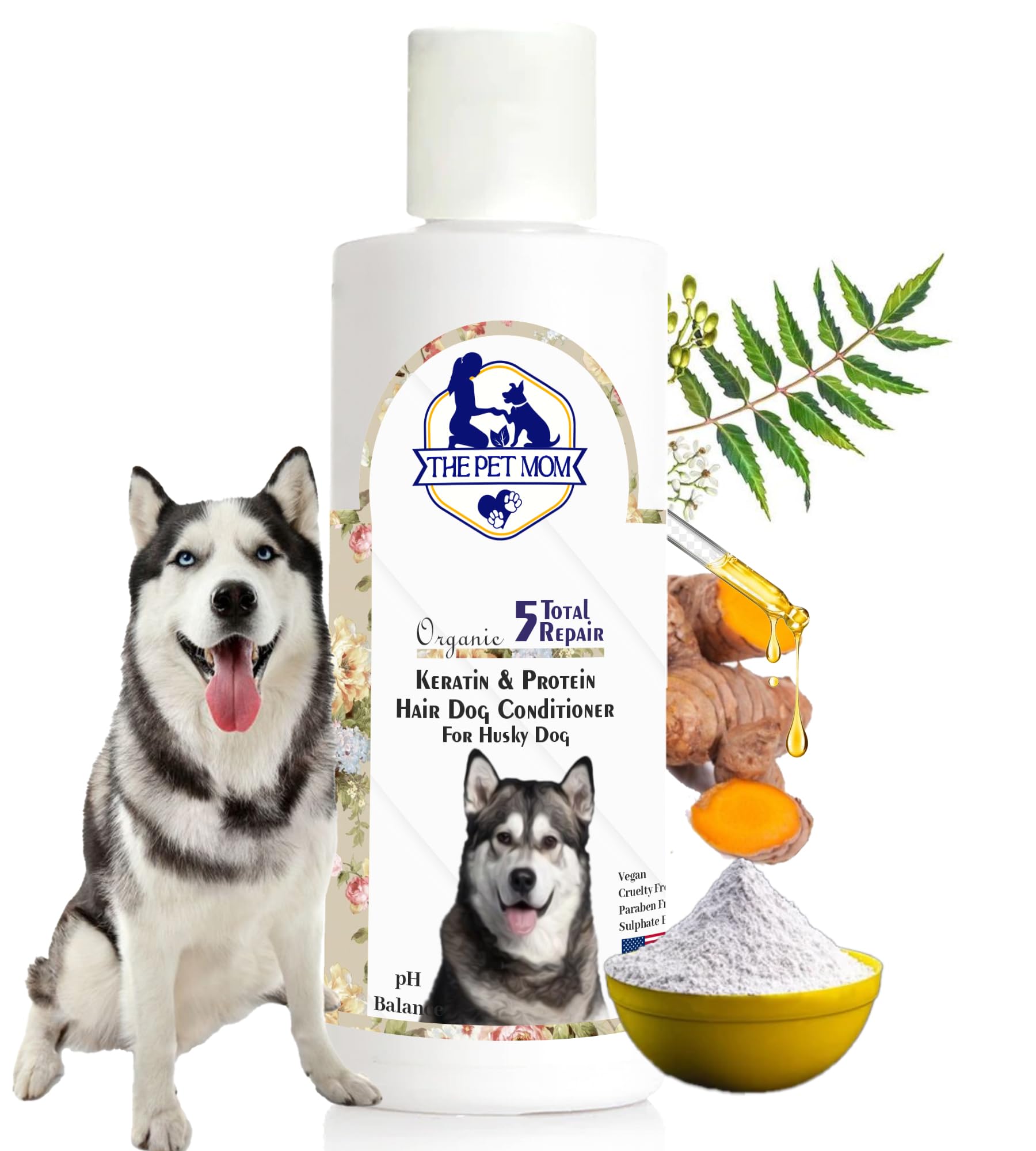 The Pet Mom Organic Keratin & Protein Hair Dog Conditioner for Husky Dog & Puppy | Deep Conditioning, Control in Dryness, Hair Fall & Split Ends | Soft, Silky & Shine Dog Hair - All Dog Breed – 200ml (B0CNKNGFFK) Amazon Price History, Amazon Price Tracker