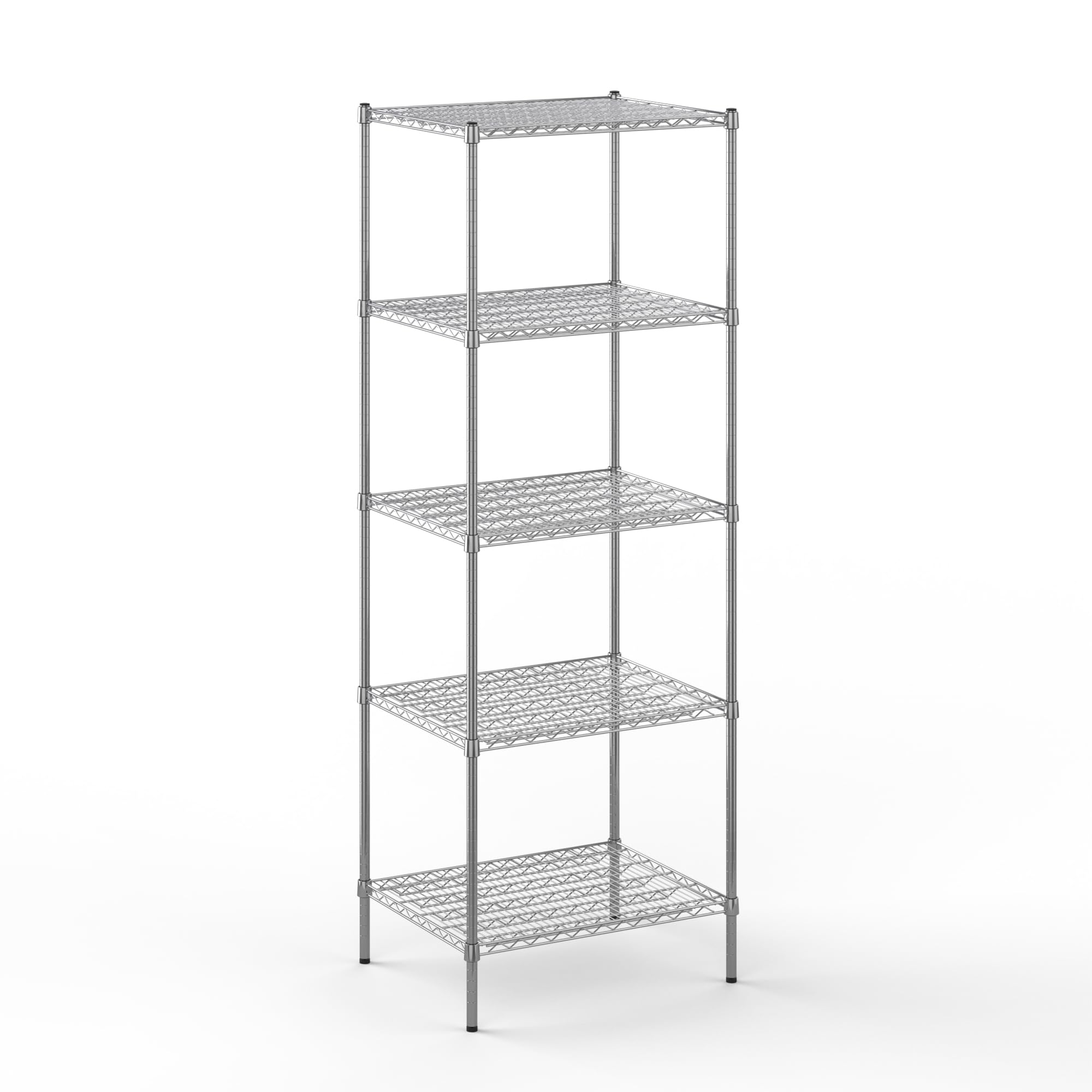 24" Deep x 30" Wide x 86" Height Wire Shelving Kit | 5-Tier | NSF Commercial Storage Rack Unit