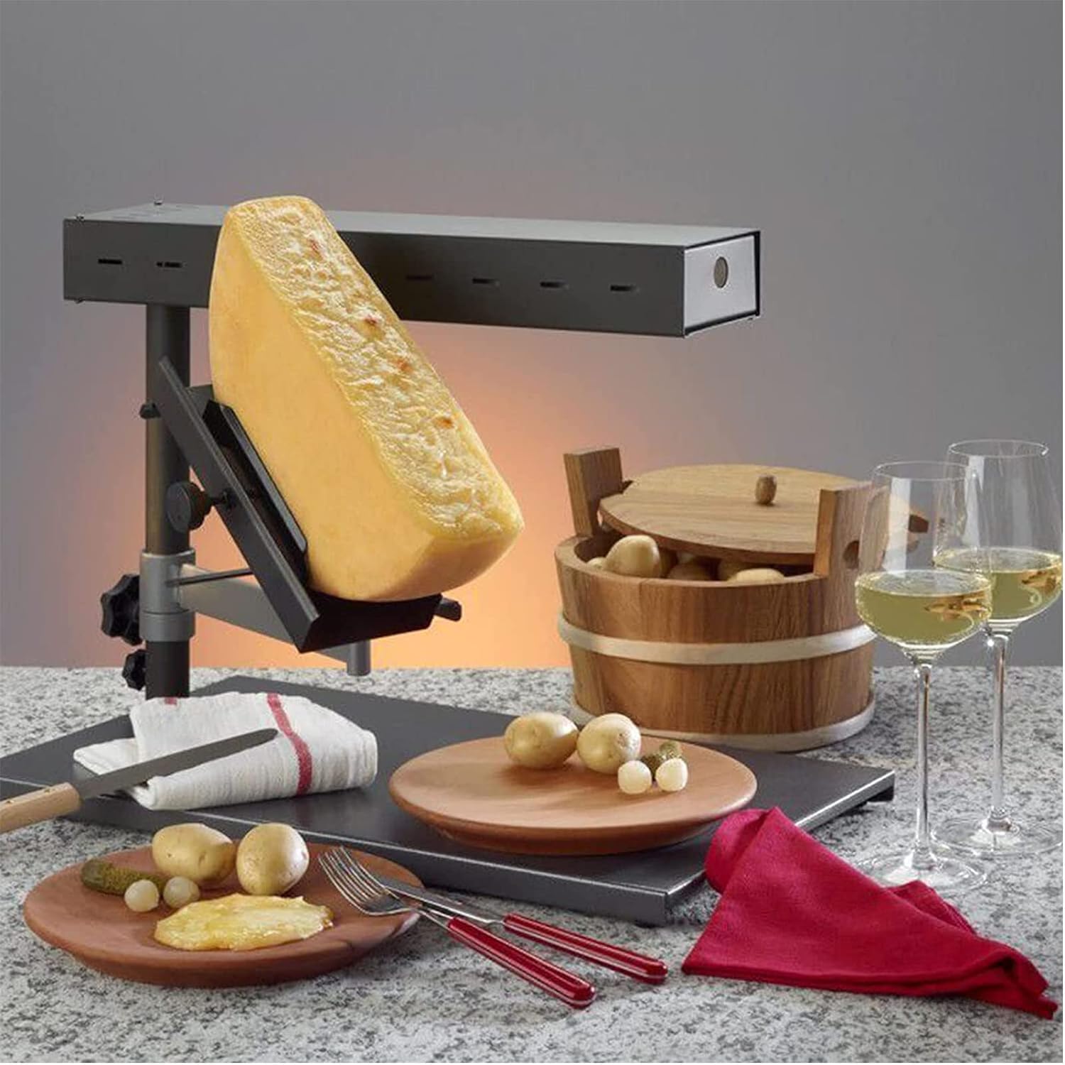 Machine à raclette de 600 W pour fondre et griller sans effort dans les restaurants et cafés