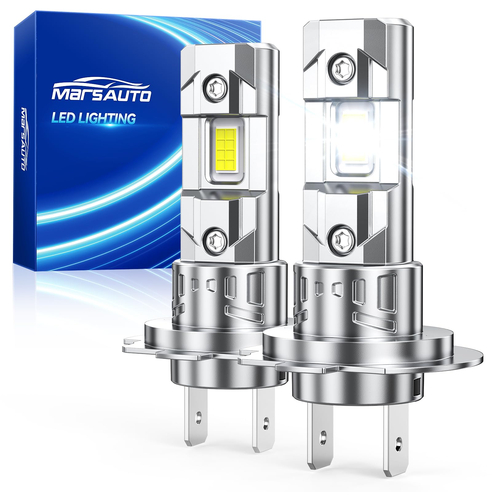 Marsauto H7 LED Bulbs, 40,000LM 9X Brighter, Pack of 2