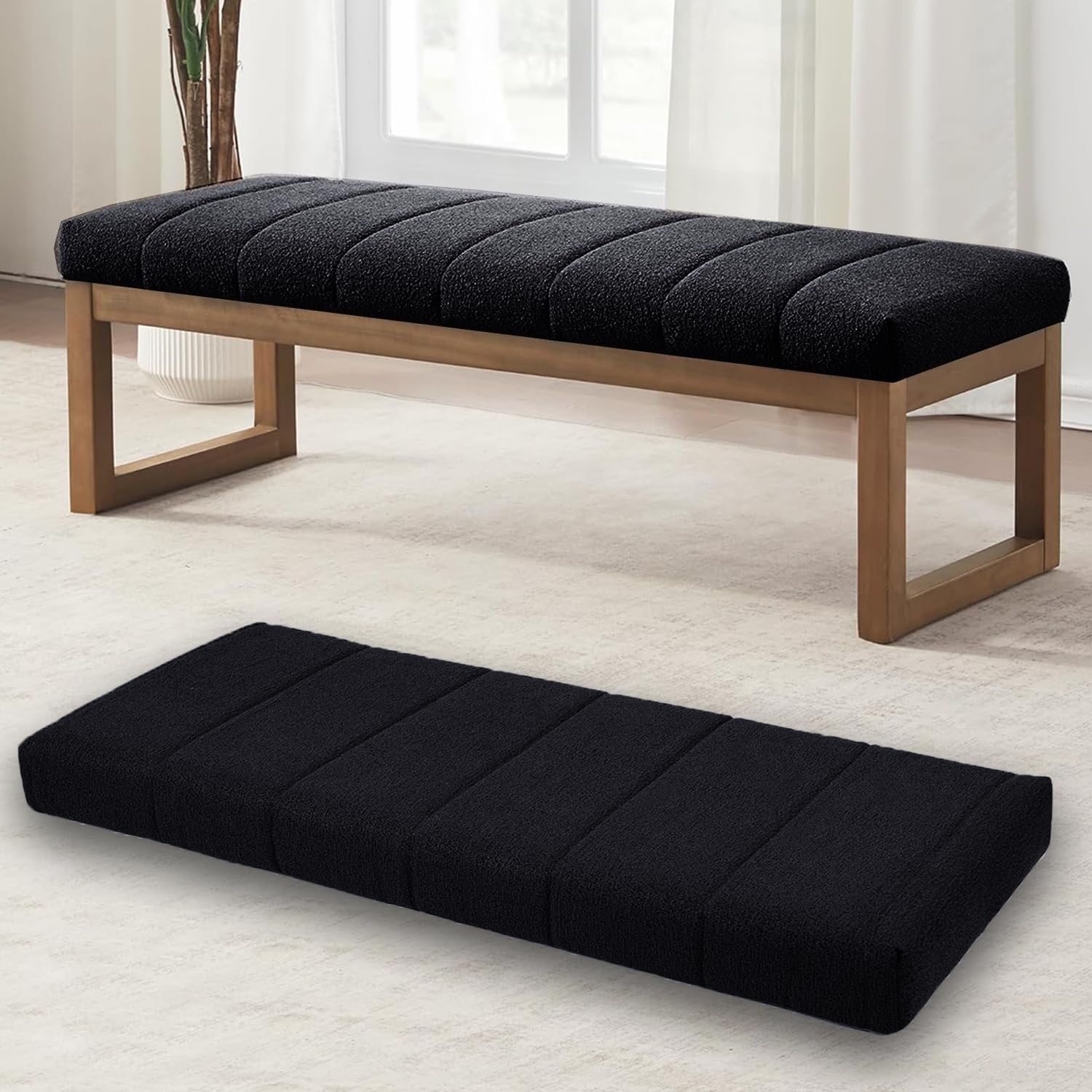 Coussin de banc imperméable haut de gamme avec mousse premium pour intérieur moderne