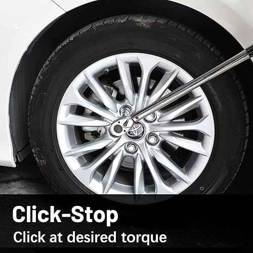 Miniatura 7 de UYECOVE Llave dinamométrica de clic de 12 pulgada, llave dinamométrica profesional de clic de doble dirección 10-160FT-LB13.6-217N.M, escalas de