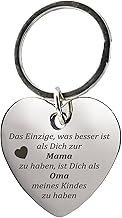 Schlüsselanhänger Herz mit Gravur"Das Einzige was besser ist als Dich zur Mama zu haben, ist Dich als Oma meines Kindes zu haben" -Muttertag oder als Geschenk zu Weihnachten