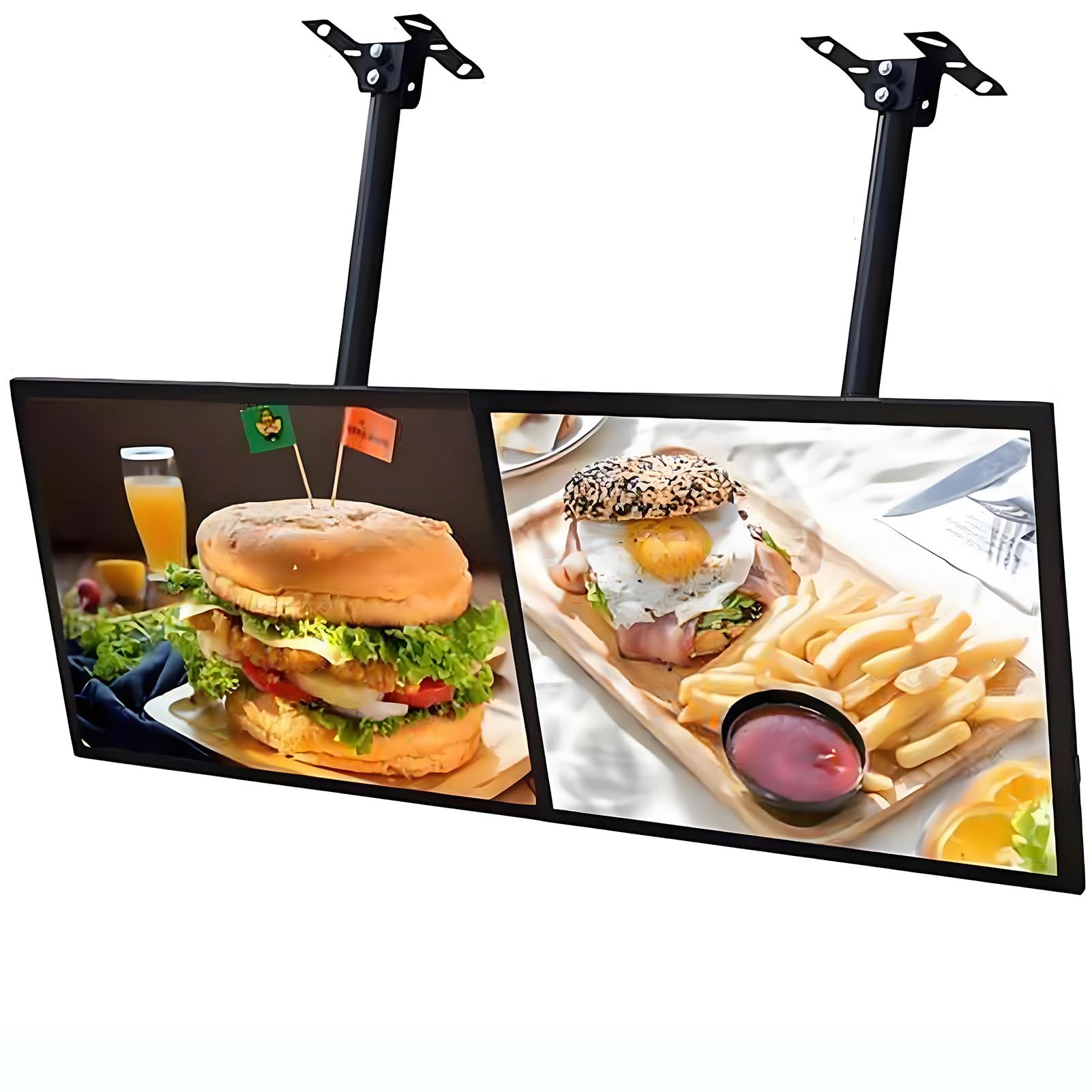 Panneau D'Affichage LED, Caisson Lumineux Rétroéclairé pour Un Affichage Clair, Panneau Multifonctionnel avec Plusieurs Options D'Installation, Lot De 2,2pcs