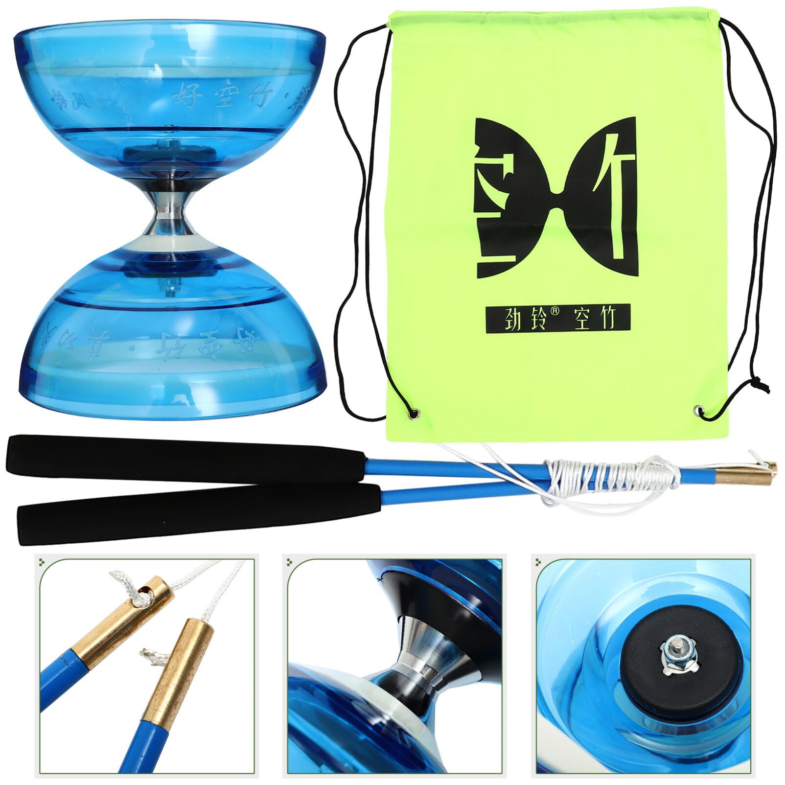 TOYANDONA 1 Ensemble De Diabolos Yoyo Diabolo Professionnel Diabolo Classique Diabolo Jouet pour Les Enfants Exercice Yoyo pour Enfants Diabolo Jouet