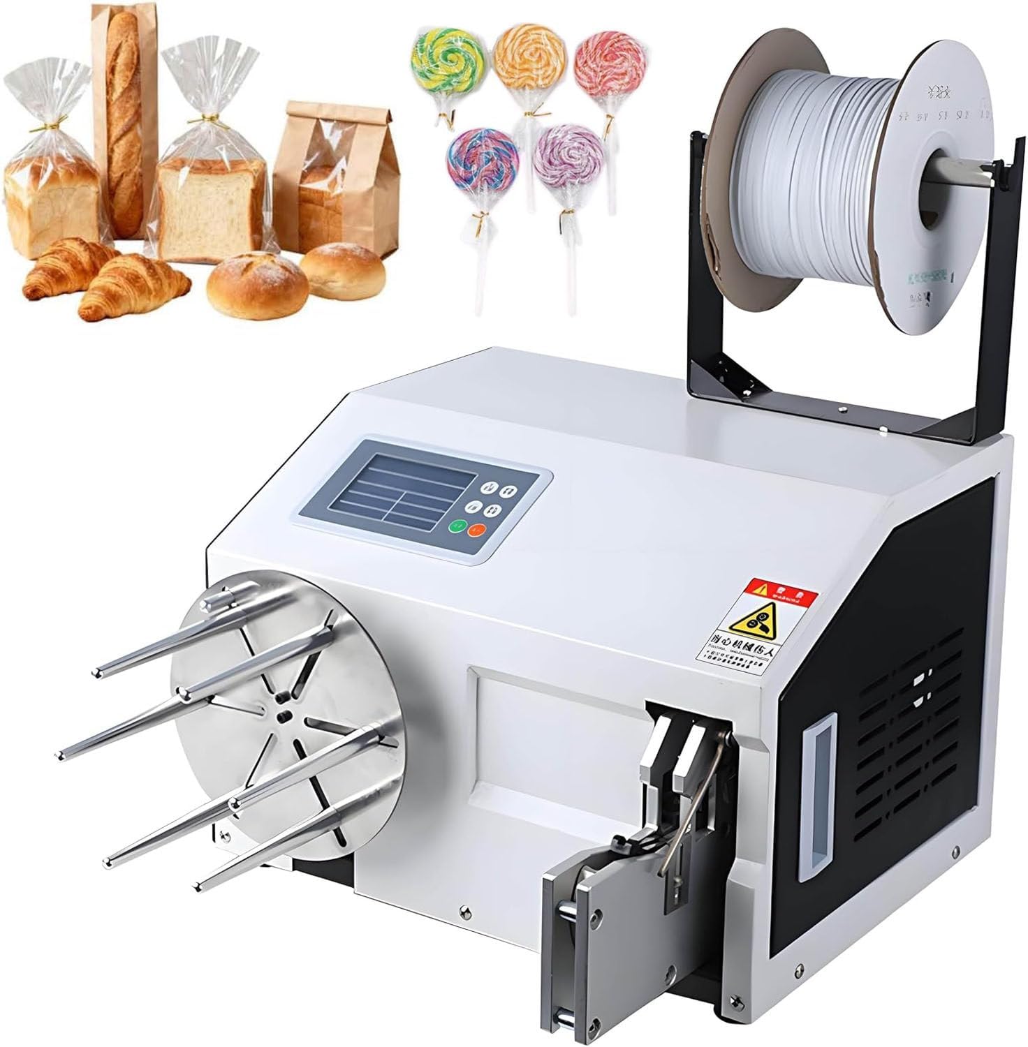 Semi-Automatic Electric Twist Tie Bag Closure Machine WithWinding