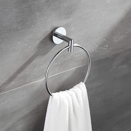 Miniatura 6 de Toallero negro para baño, toallero de mano moderno estilo hotel montado en la pared, toallero de mano contemporáneo, negro mate, 077060-MB Leo Seires