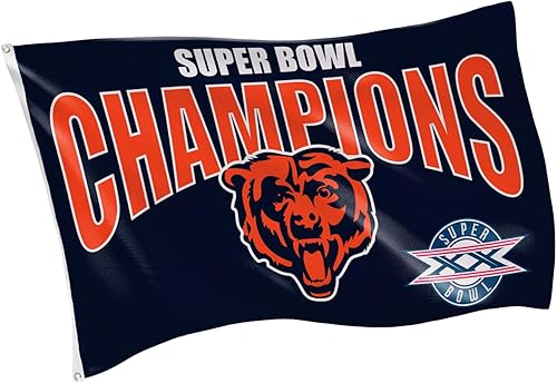 Miniatura 7 de NFL Chicago Bears - Bandera duradera de 3 x 5 para exteriores con ojales, bandera y pancarta resistentes para jardín al aire libre y patio, bandera