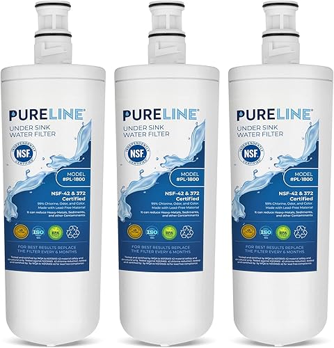 Pureline 3US-AF01 Reemplazo para filtro de agua Filtrete 3US-AF01, para debajo del fregadero, reduce el mal sabor y el olor