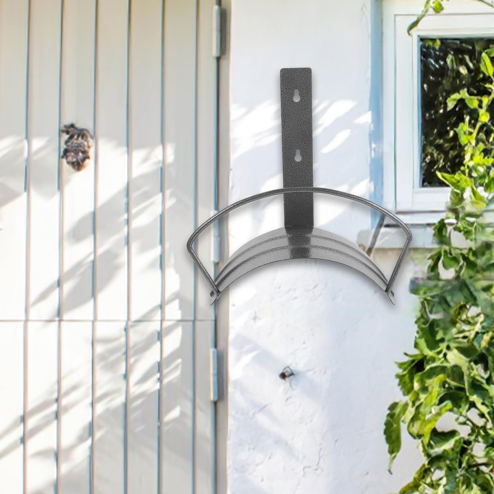 Alipis Support Mural Étagère de Rangement en Fer Robuste pour Tuyau D'arrosage Facile à Installer, pour Organiser Le Jardin et L'arrosage Extérieur