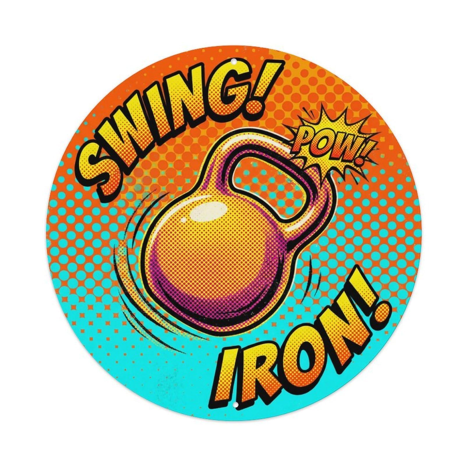 Fyrn Style Metal Tin Sign Gym Fitness Workout Motivation Exercise Iron