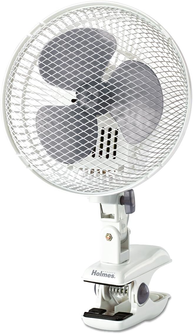 HOLMES HACP10W-U Oscillating Clip Fan