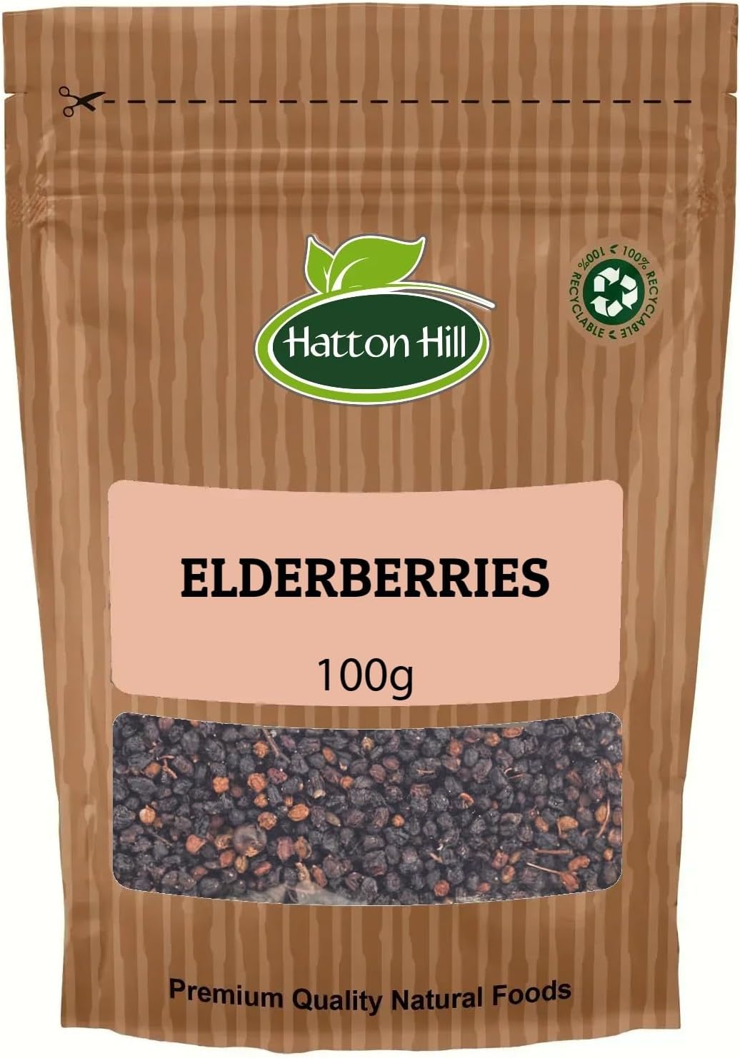 Elderberries Whole 100g by Hatton Hill
