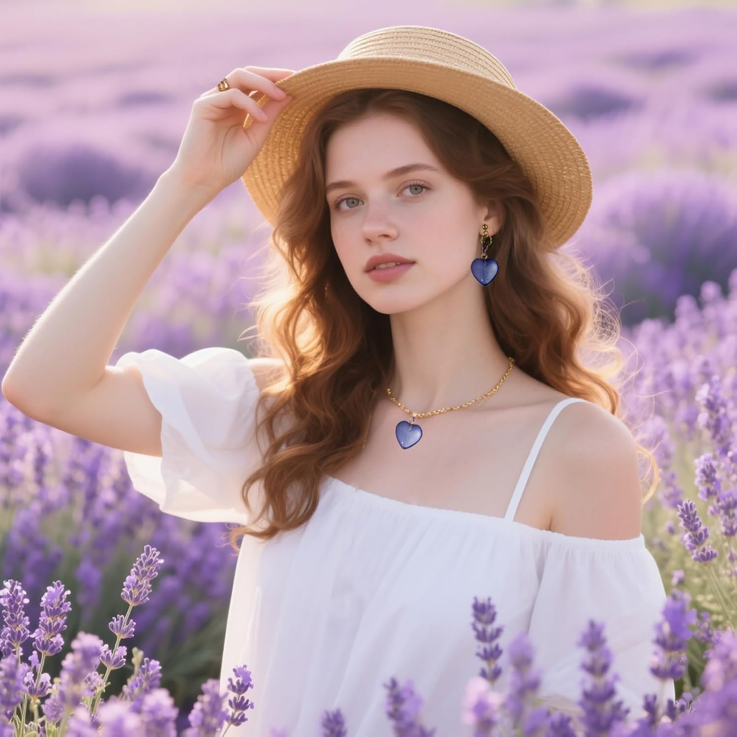 LUBINGSHINE 24pcs Heart Glass Pendants, Hearts Crystal Charms Pendant for Valentine's Day Necklace Bracelet Earrings Jewelry Making - Image 6