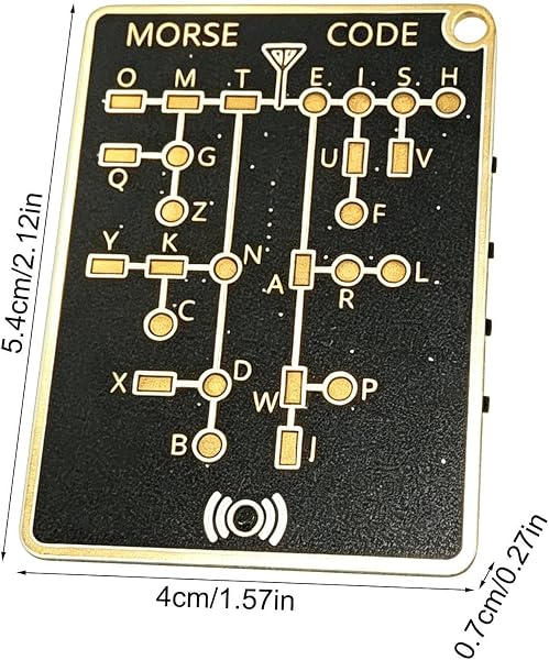 モールス信号トレーナーカードプロ、インタラクティブなLEDと信号ボタンを備えたプロフェッショナルPCB学習デバイス、リアルタイムデコードコード学習カード、暗号化トレーニングツール、エレクトロニクス愛好家向け - 2