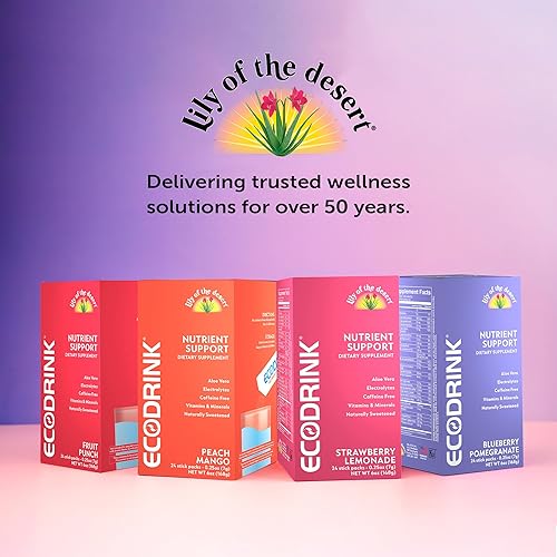 Miniatura 7 de Mezcla multivitamínica completa para bebidas ECODRINK sabor a arándanos y granada, paquete con 30 sobres (no incluye botella)