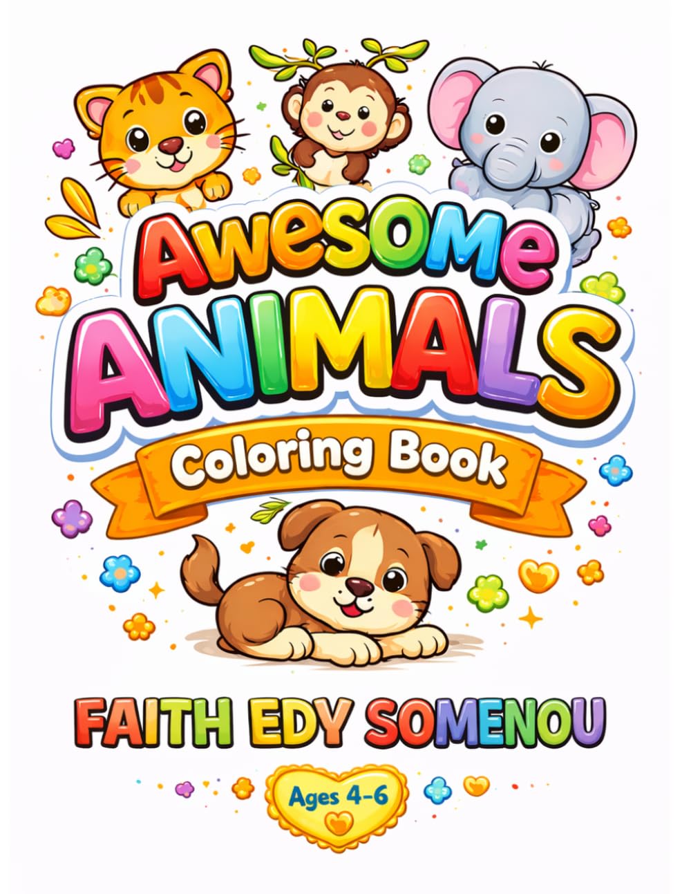 Awesome Animals Coloring Book