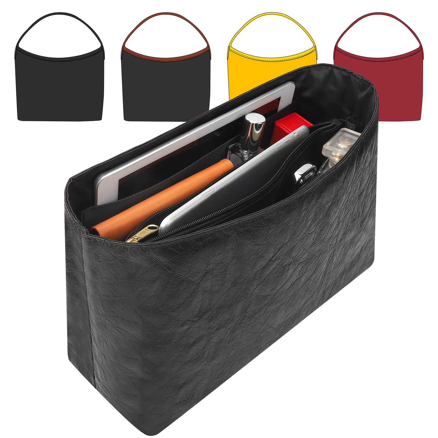 CRAZYSMITHCRAZYSMITH Tote Bag Organizer Insert Compatible with Goyard Hobo  Handbag, Dupont Paper Inner Purse Organizer Insert Makeup Liner Bag Shaper