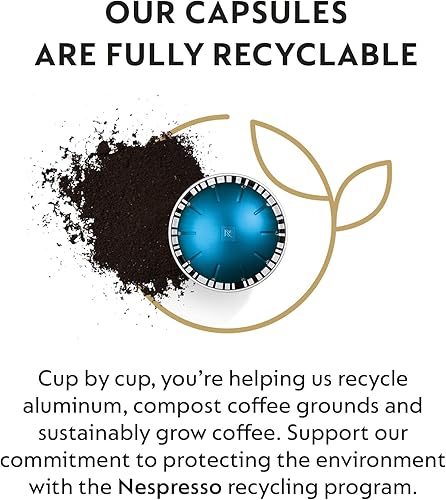 Miniatura 4 de Nespresso Cápsulas VertuoLine café tostado medio y oscuro paquete variado Stormio Odacio Melozio 30 unidades prepara 777 onzas