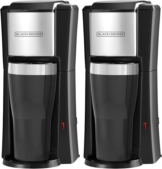 Single Serve Coffeemaker,Black,(Pack of 2)