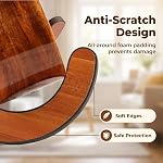 Wooden Ukulele Stand Floor Universal X frame Portable Sturdy Stand for Ukelele, Mandolin, Violin and Banjo - Brown