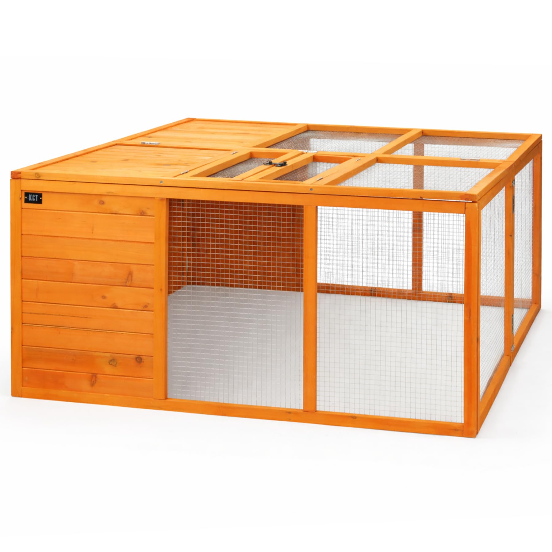 KCT 4x4 Wooden Pet Run 4ft Playpen Square Outdoor Garden Rabbit Enclosure