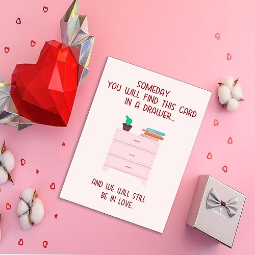 Miniatura 2 de Dapofajo Tarjeta Love You, tarjeta de feliz día de San Valentín, dulce tarjeta de aniversario para él ella, tarjeta de cumpleaños para marido,