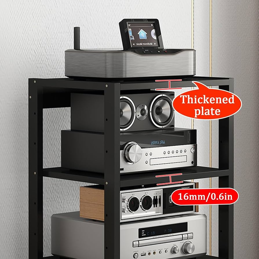 Amazon.co.jp: YVYKFZD オーディオラック可動式 AV メディア