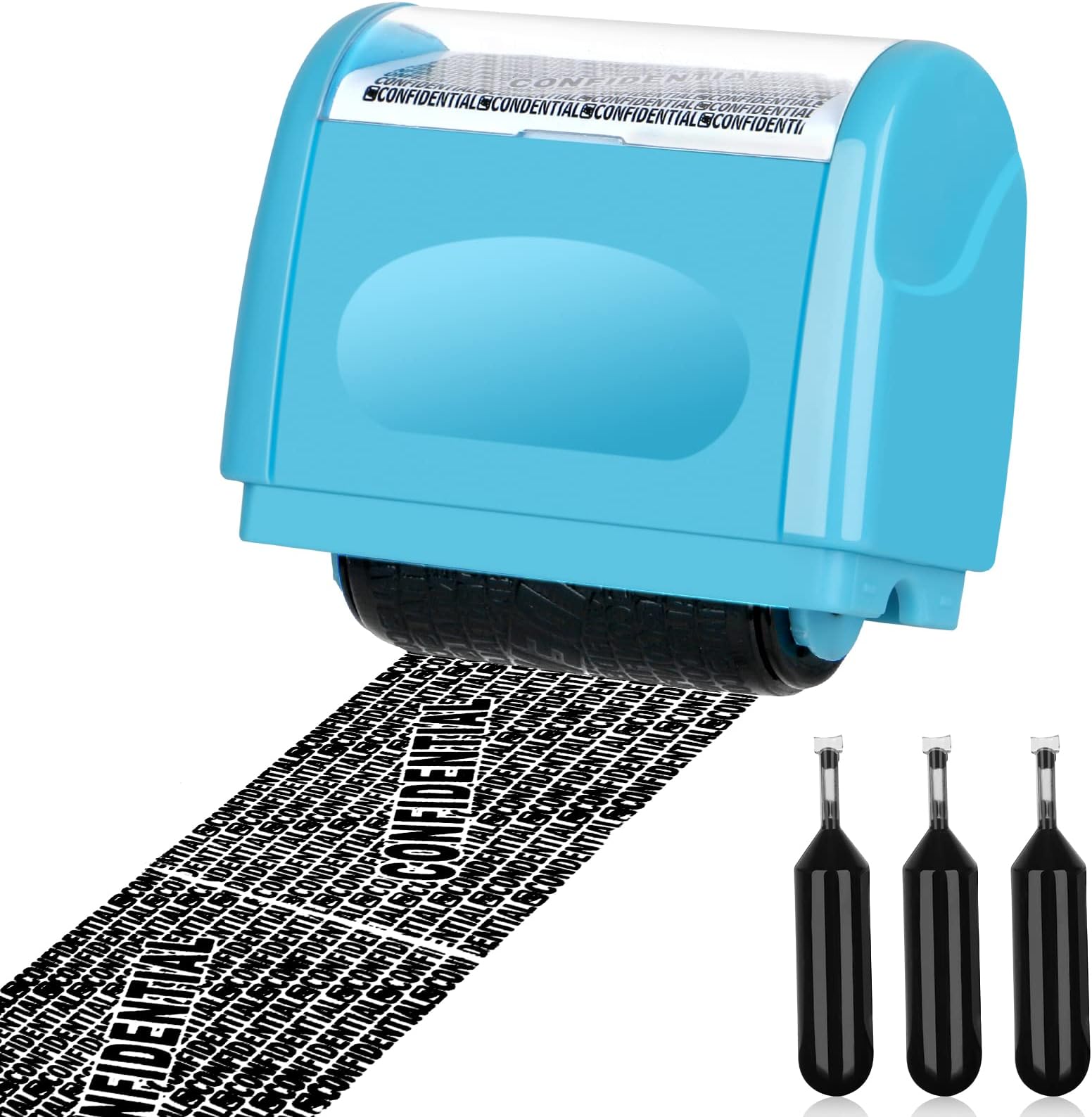 Confidential Roller Stamp, Identity Theft Protection Roller Stamp for Privacy Protection - 1.5 Inch