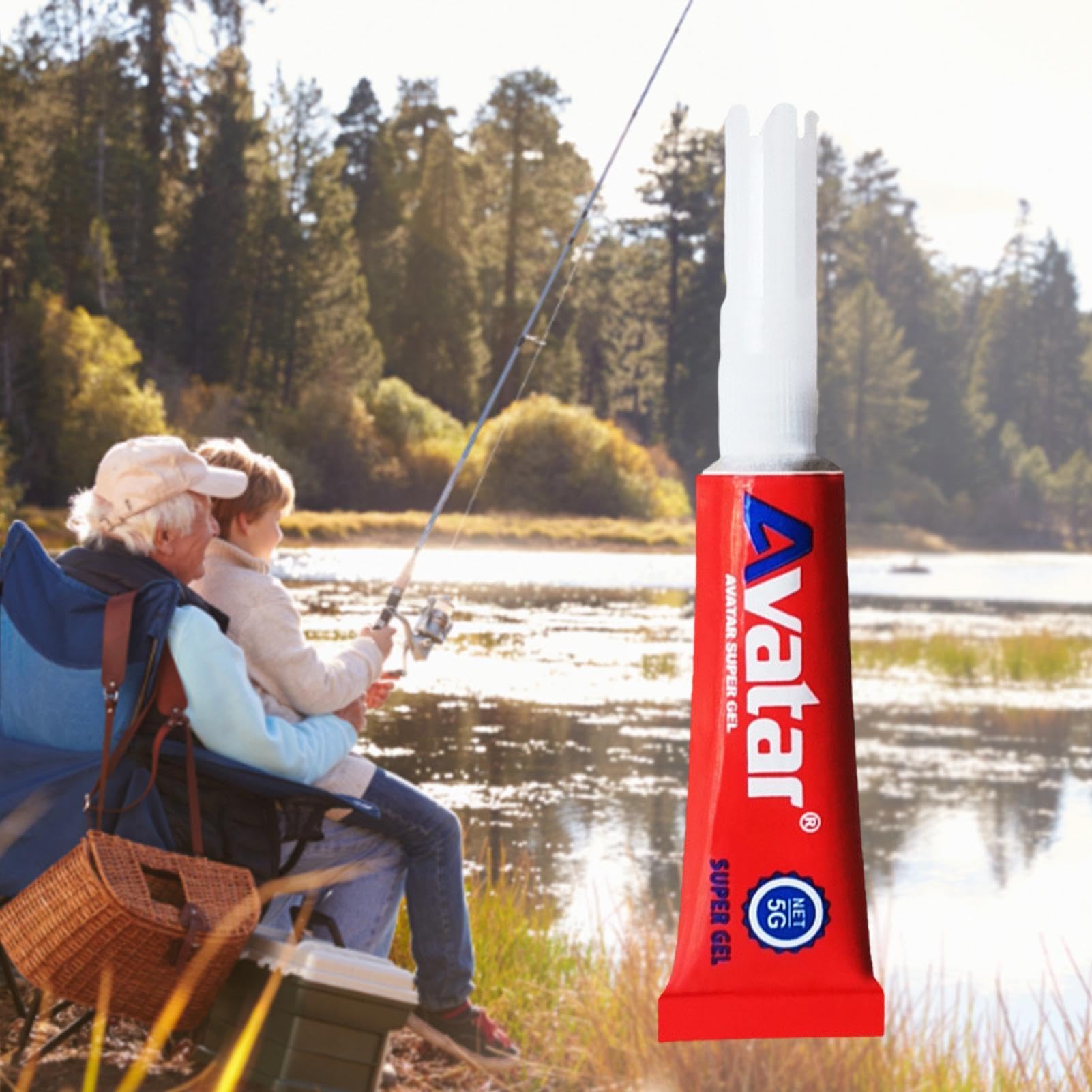 Rutenreparaturkleber Für Angelruten - Wasserdichtes Harz 0.1 Oz Für Spitzen & Ringe