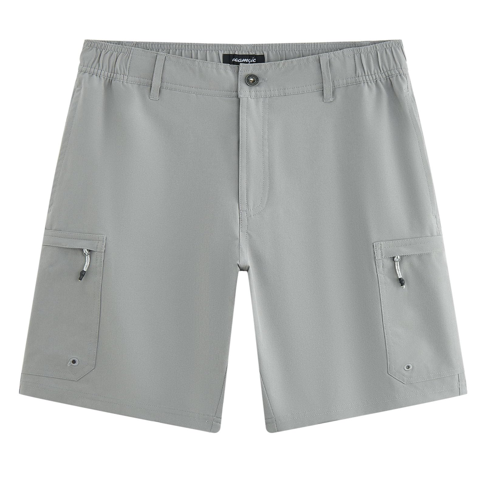 MaaMgic Herren Kurze Hosen Mit elastischem Bund Atmungsaktiv Schnelltrocknend, Stretchy & Knitterfrei 6 Taschen für Outdoor, Strand, Reisen,Wanderhose