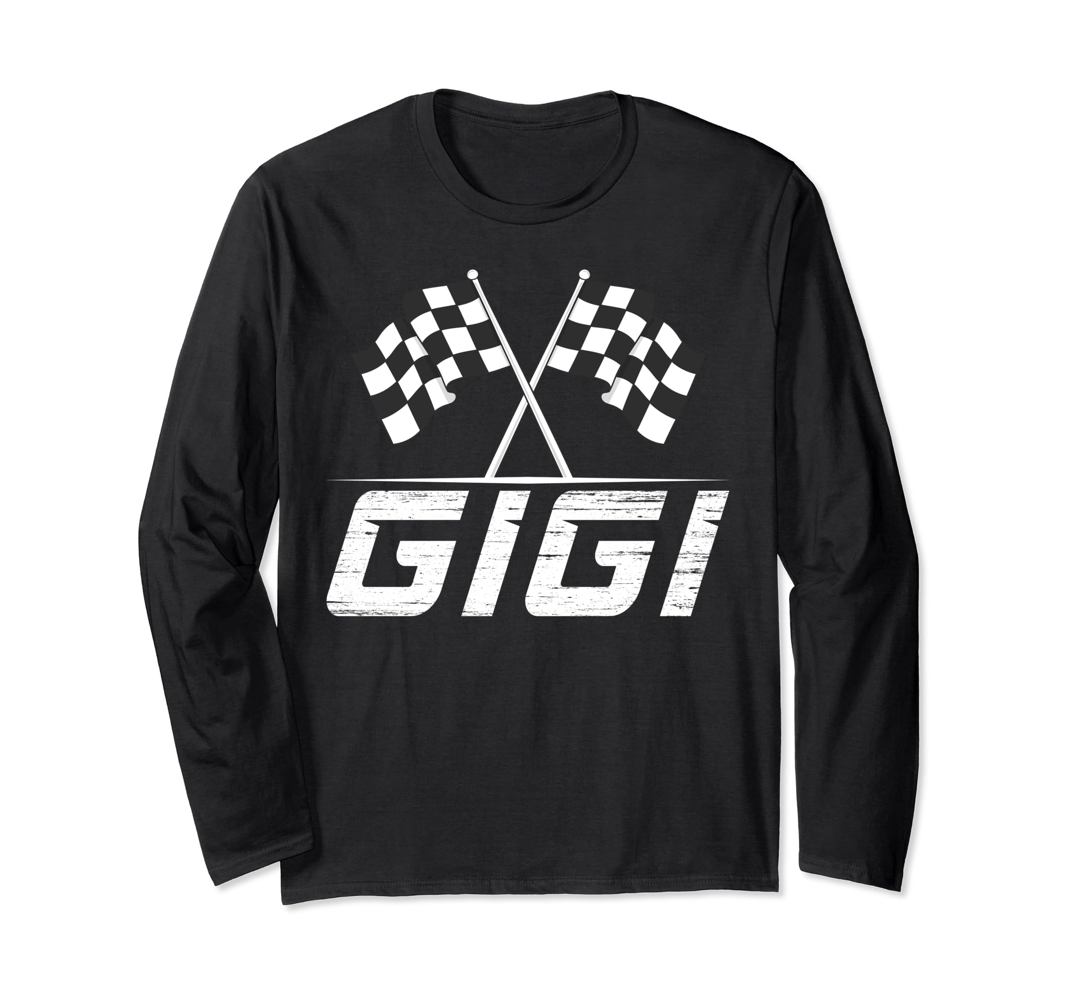Race Car Birthday Party Racing Family Gigi Pit Crew Long Sleeve T-Shirt