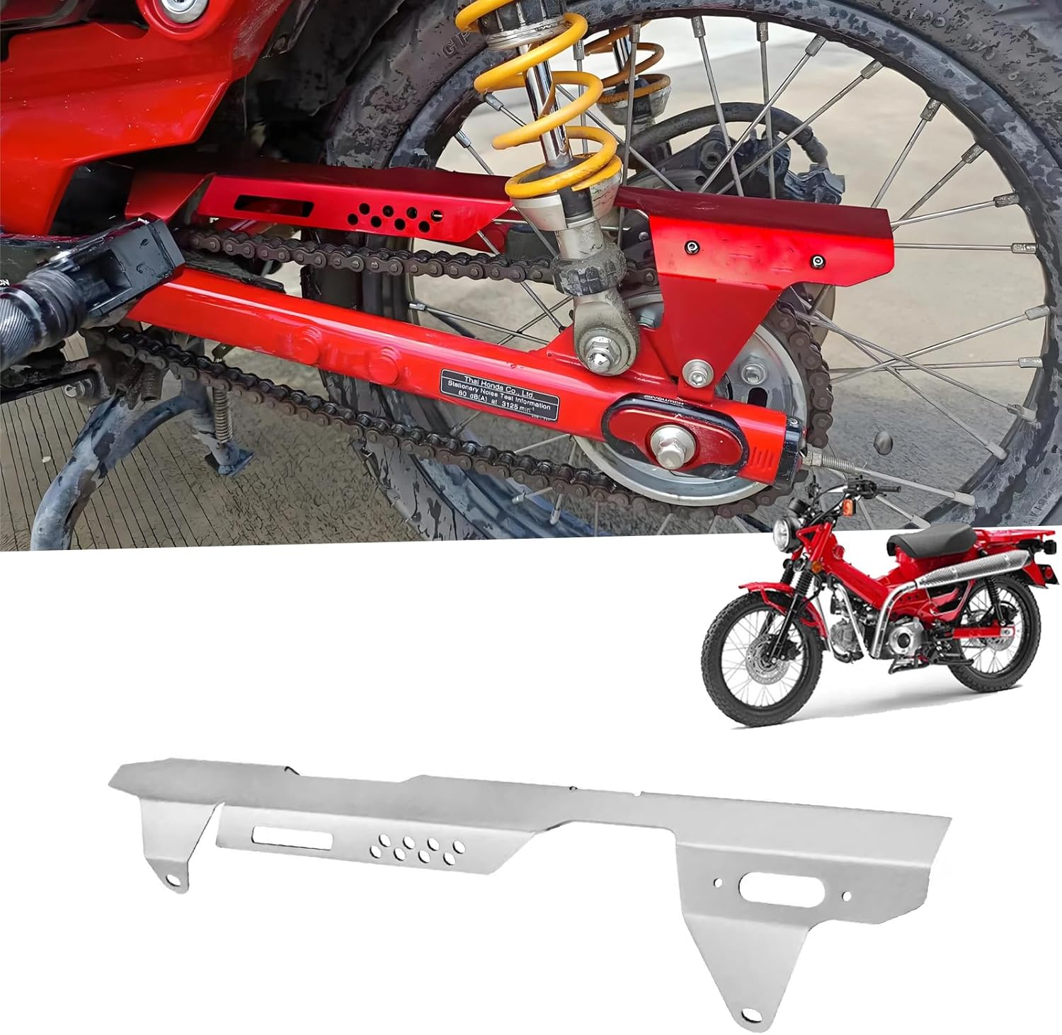 for ct125 2025 CT125 2025 2026 Hunter Cub 2020-2024 2025 2026 JA55-ja65 Sprocket Protection Chain Guard Cover Wear Resist Accessory Good Performance (c)