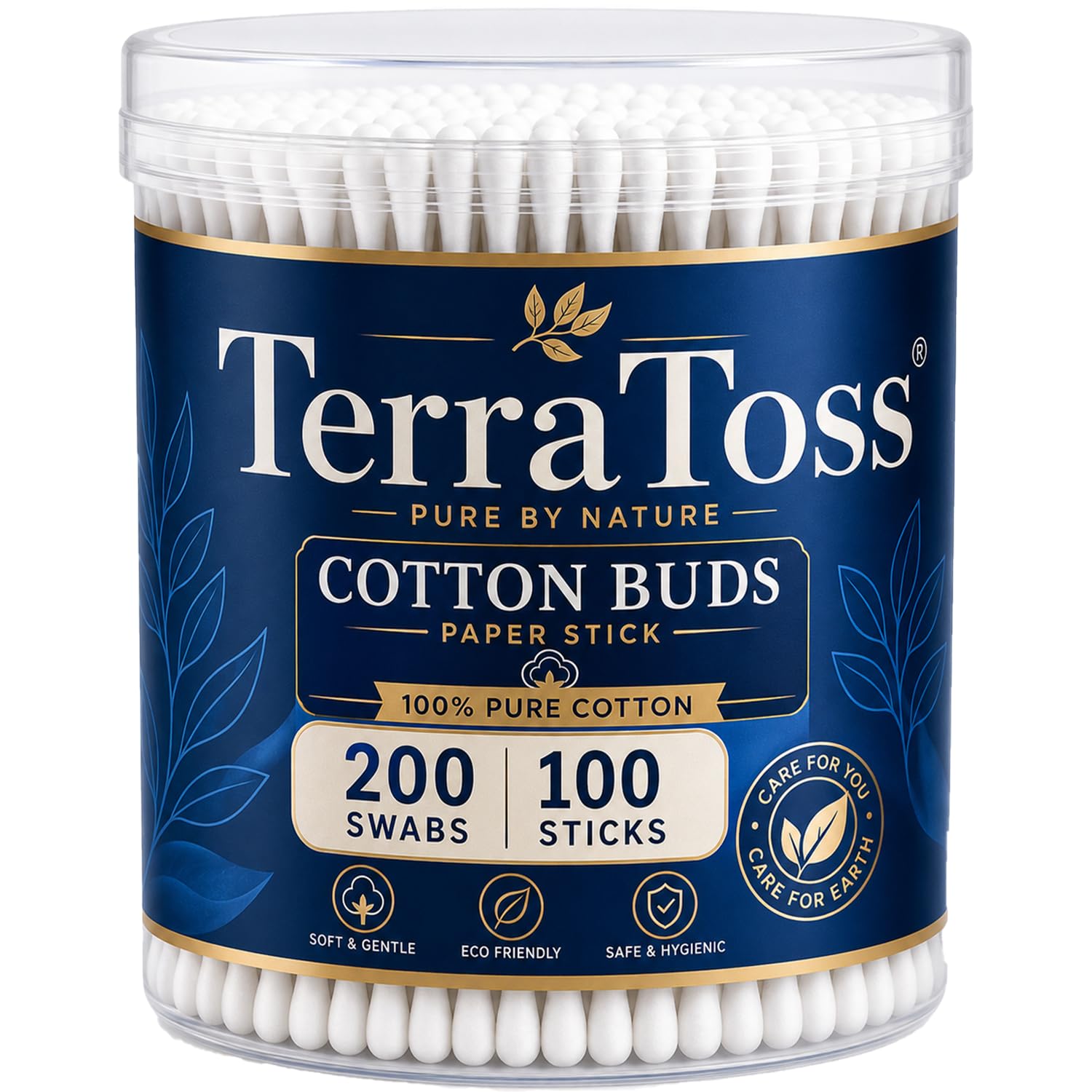 Cotton Ear Buds [200 Tips] | Premium Paper Stick Cotton Swabs | 100% Pure & Soft Cotton (100 Sticks)-image-8