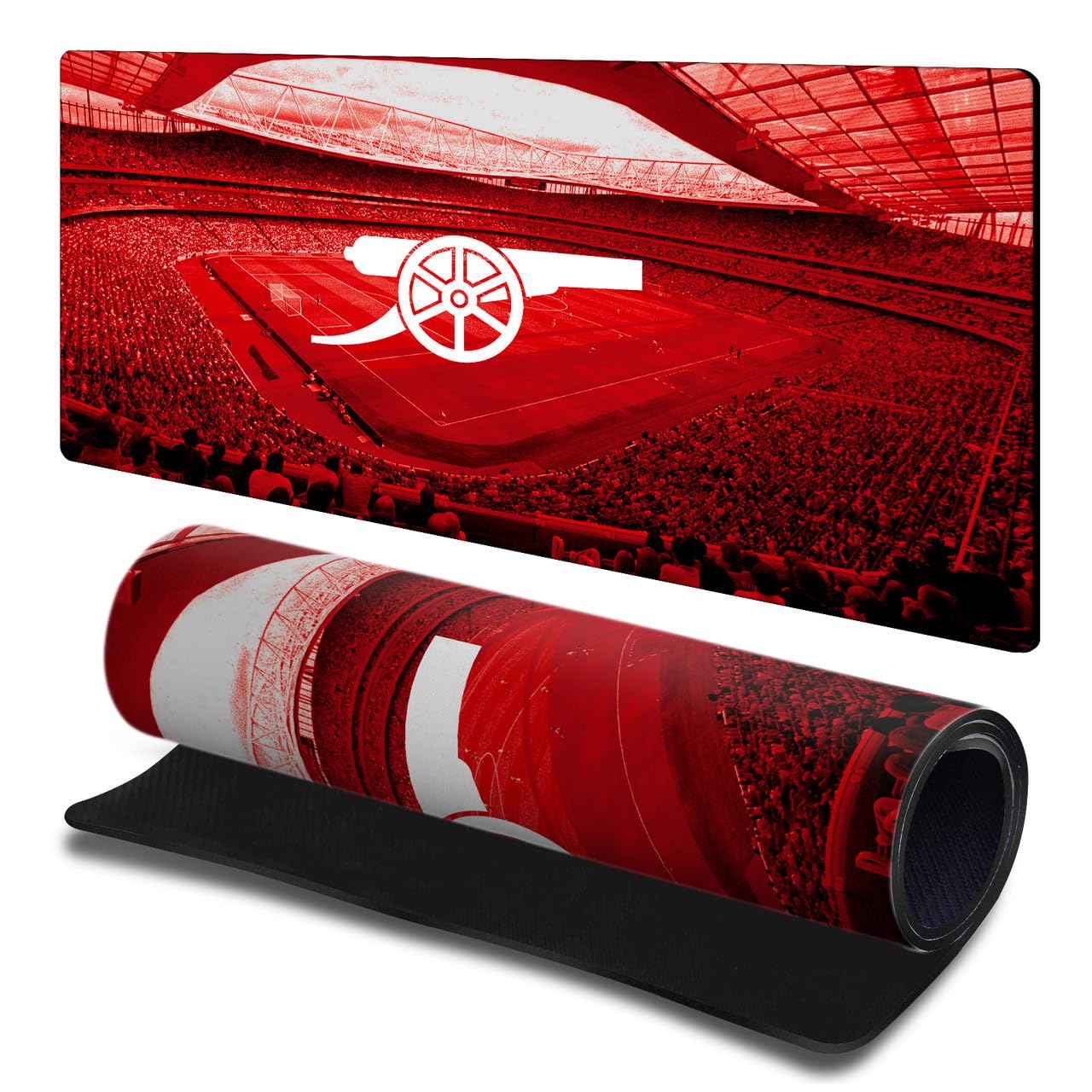 Head Case Designs Officially Licensed Arsenal FC Stadium Crest Logo & Patterns Gaming Office Desk PC Keyboard Mouse Mat Pad 23.62 x 11.81 x 0.12 inches (600 x 300 mm) - L